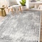 World Rug Gallery Bohemian Distressed Border Area Rug  5' x 7' Black 386BLACK5X7 - alternate 5